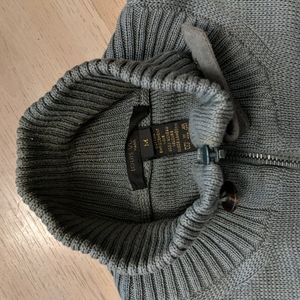 Lv Louis Vuitton gray zippered sweater M